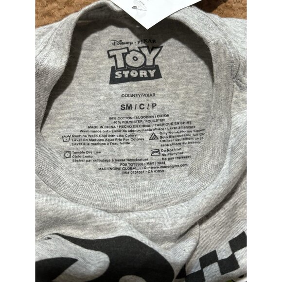 Disney Toy Story Boys Pizza Planet Aliens Short Sleeve Graphic T-Shirt S Grey - Picture 2 of 4